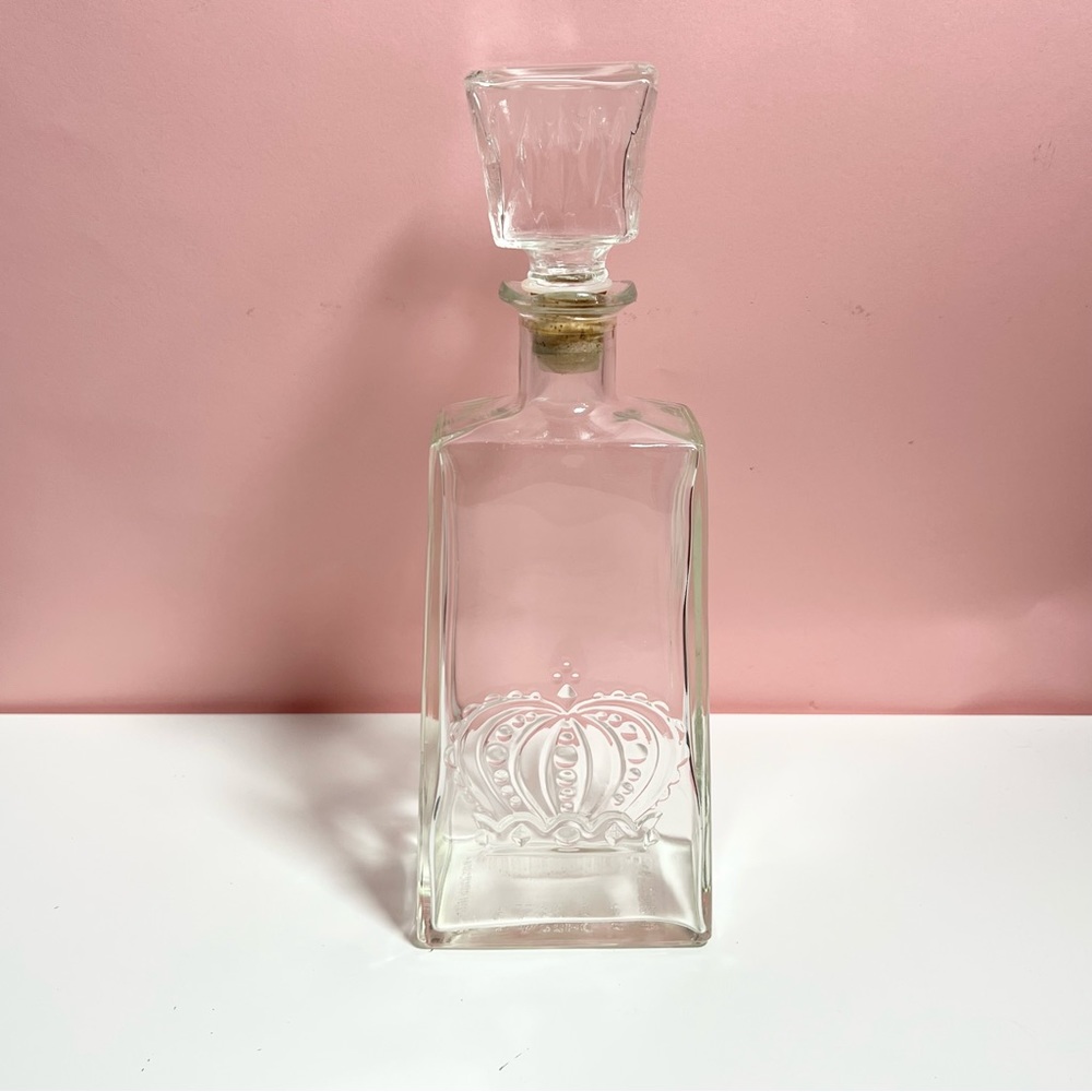Vintage retro crown princess tiara decanter